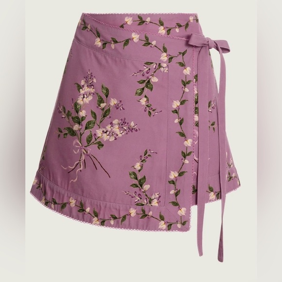 Agua Bendita wisteria wrap skirt/coverup. Size XS-S. Almost NEW with tags! - Picture 1 of 6